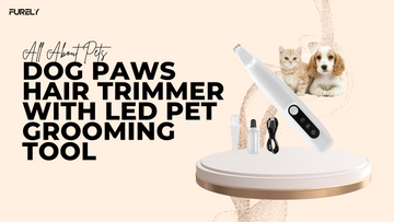 Dog Paws Hair Trimmer with LED Pet Grooming Tool
