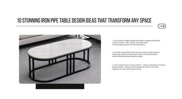 10 Stunning Iron Pipe Table Design Ideas That Transform Any Space