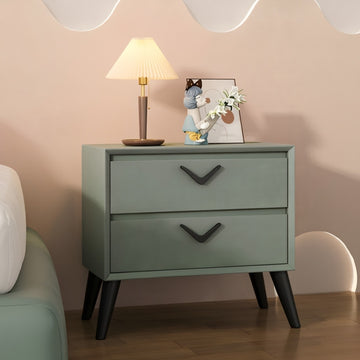 Stylish Solid Wood Bedside Table with Drawer