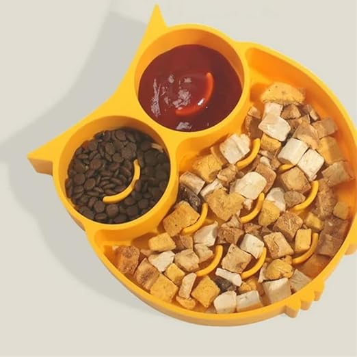 Pet Slow Feeder Bowl For Feeding Food - furely