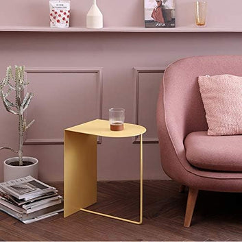 Modern Yellow Triangle Side Table
