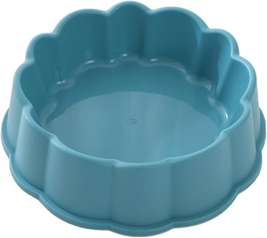 Frosted Lace Dog Bowl With Plastic Material