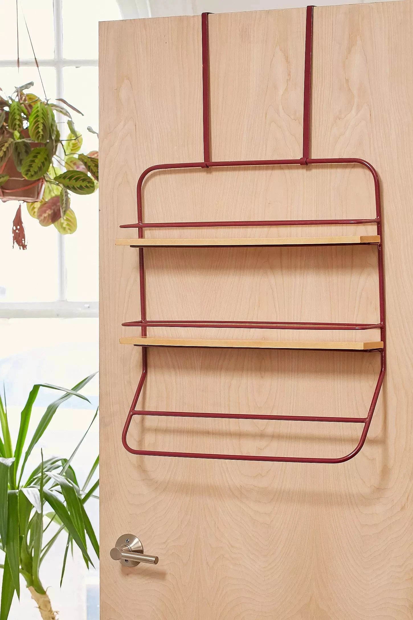 Over the Door Organizer with Towel Rack 2-Tier
