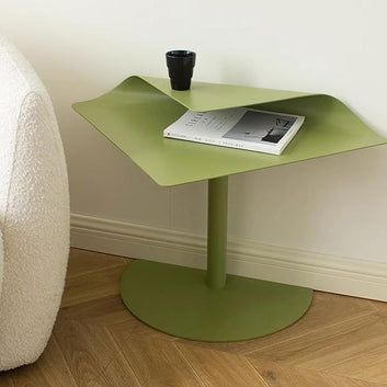 Modern 2-Tier Green Side Table