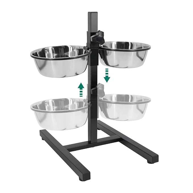  Dog Bowls With Stand