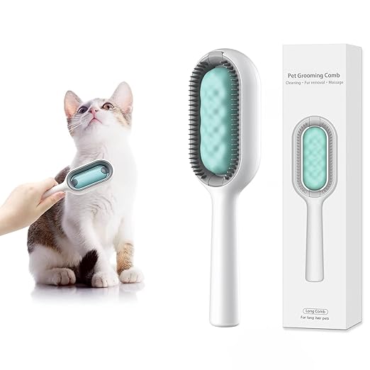 3 in 1 With Grooming Solutions Cat & Dog Comb