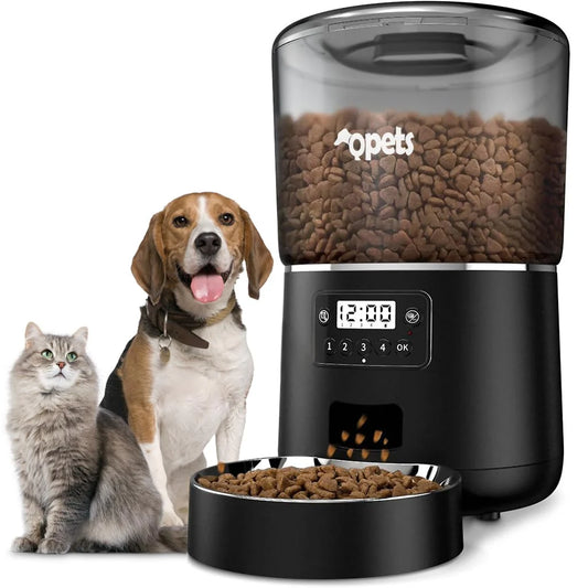 4L Cats & Dogs Automatic Feeder With Steel Bowl