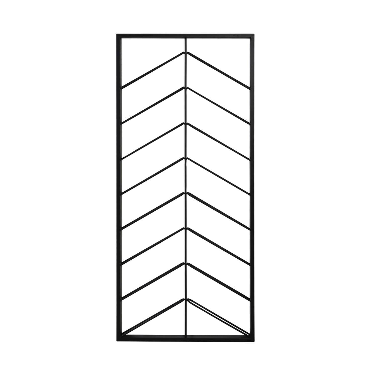 Chevron Wall Mounted Wine Rack – Vertical Metal Wine Holder (Custom Colors & Sizes)