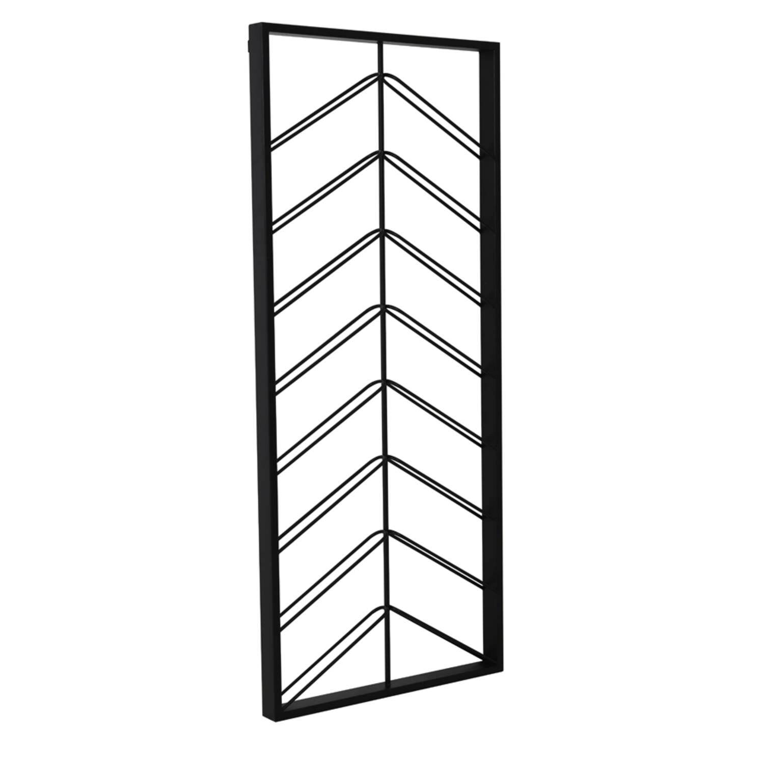 Chevron Wall Mounted Wine Rack – Vertical Metal Wine Holder (Custom Colors & Sizes)