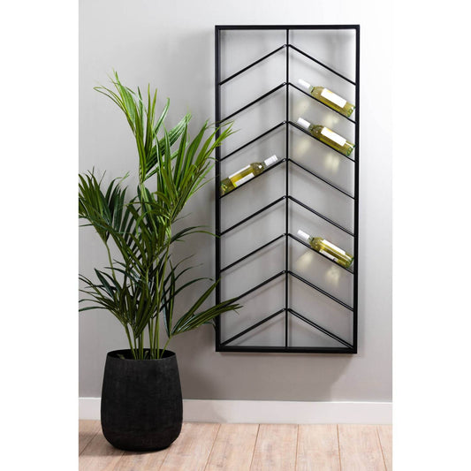 Wall Mounted Wine Rack For Modern Home & Bar Decor