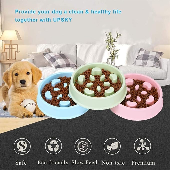 Slow Feeder Dog Bowl For Slow Down Pet Eating Food - furely