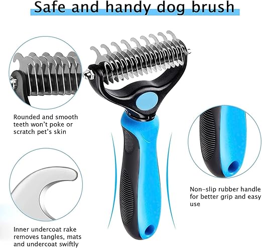 A Dog Brush for Mats & Tangles Removing - furely