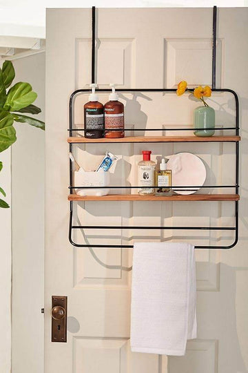 Bathroom Rack Towel 2-Tier Storage with Towel Rack