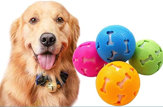 Squeaky Interactive Rubber Balls For Dogs - furely