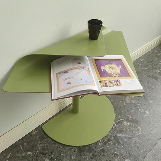 Modern 2-Tier Green Side Table