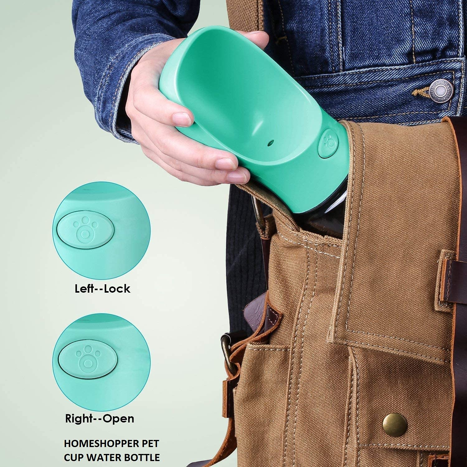 Portable Plastic Water Bottle for Dog&Cat chaarli