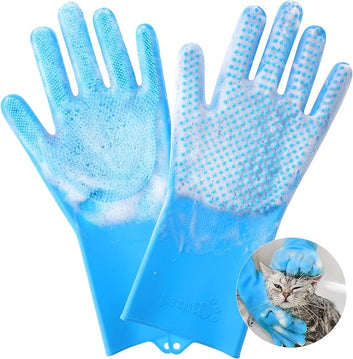 Large Double-Sided Silicone Dog cleaning glove