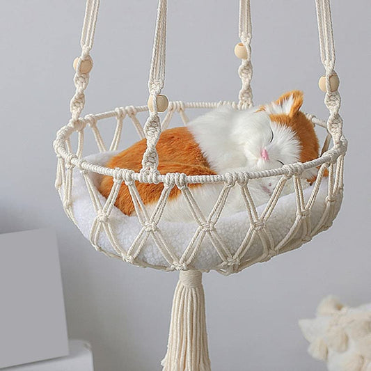 Cat Macrame Hammock | Hanging Cat Bed