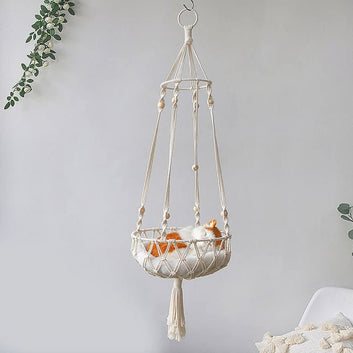 Cat Macrame Hammock | Hanging Cat Bed