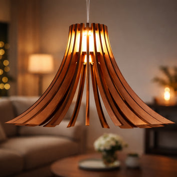 MDF Wooden Chandelier Light for Home