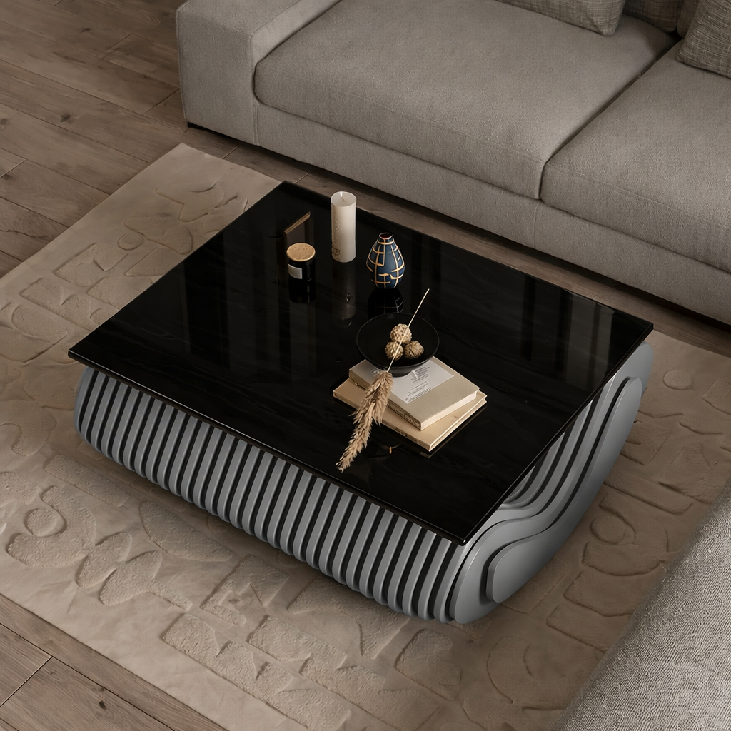 NovaLuxe Solid Wood Coffee Table - Furely