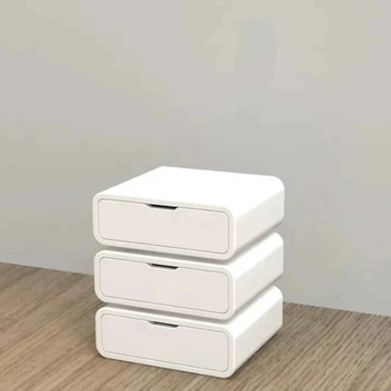 ImperialCraft 3 Drawer Solid Wood Bedside Table - Furely