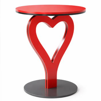 Heart Shape Side Table - Furely