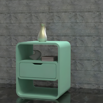 UrbanLuxe Solid Wood Table with Drawer & Open Shelf - Furely