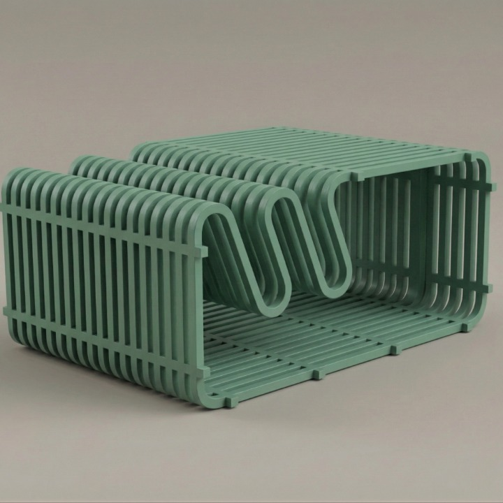 Linea Parametric Solid Wood Coffee Table