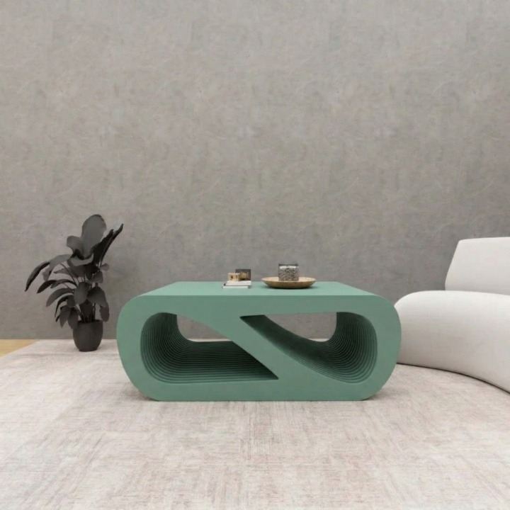 LuxeLayer Modern Solid Wood Coffee Table with Storage – Furely