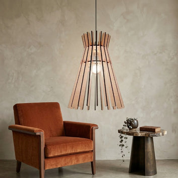 Modern Wooden Pendant Light for Living Room