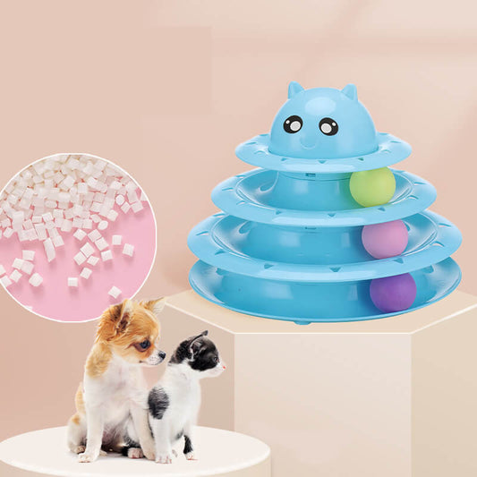 Three Layers Pet Cat Toys Turntable Intelligence