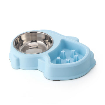 Plastic Slow Feeder Dog Bowl