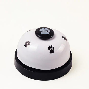 Pet Training Bell Footprint Pattern Metal