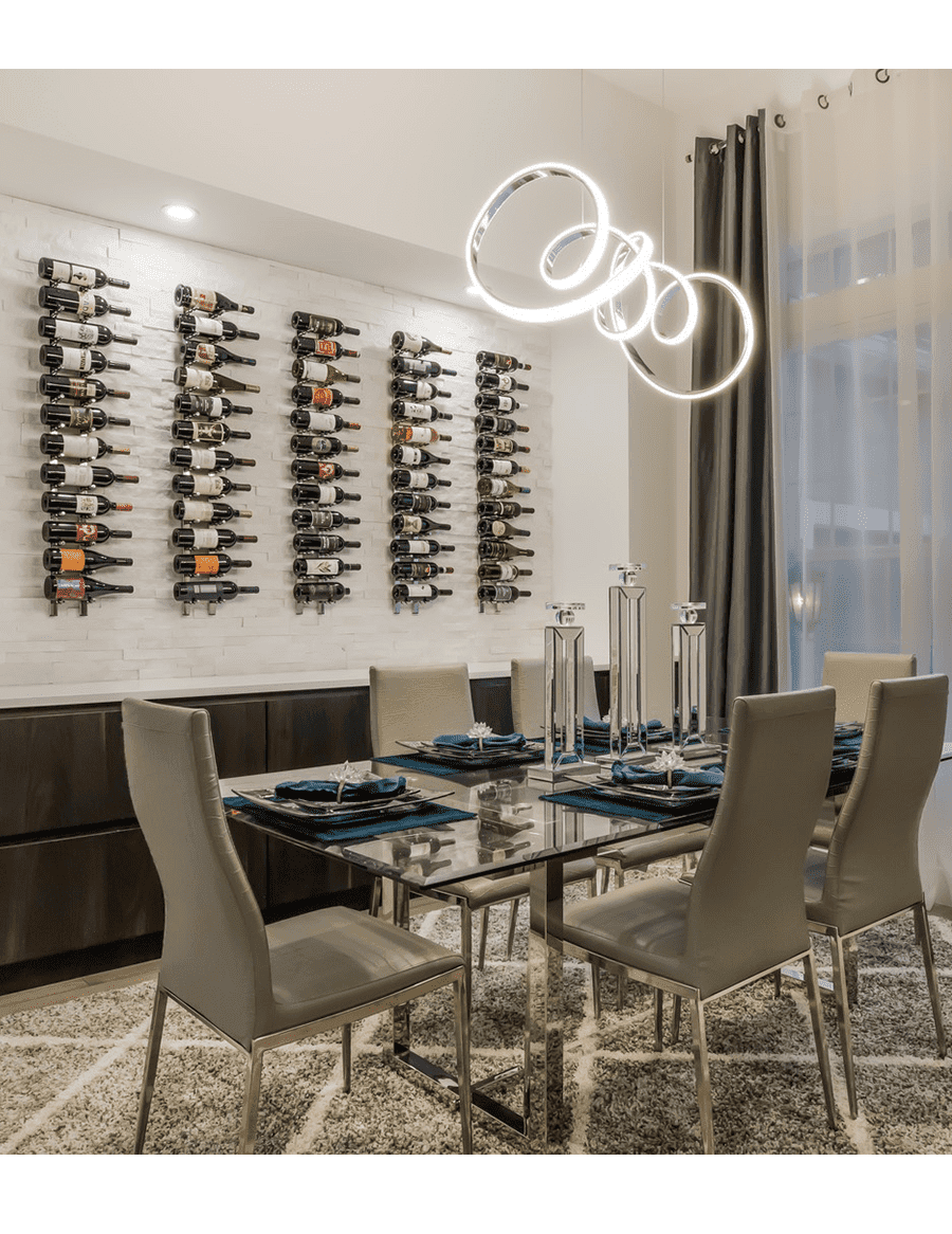 Wall-Mounted Metal Wine Rack – Custom Modern Wine Bottle Holder (200+ Color Options)