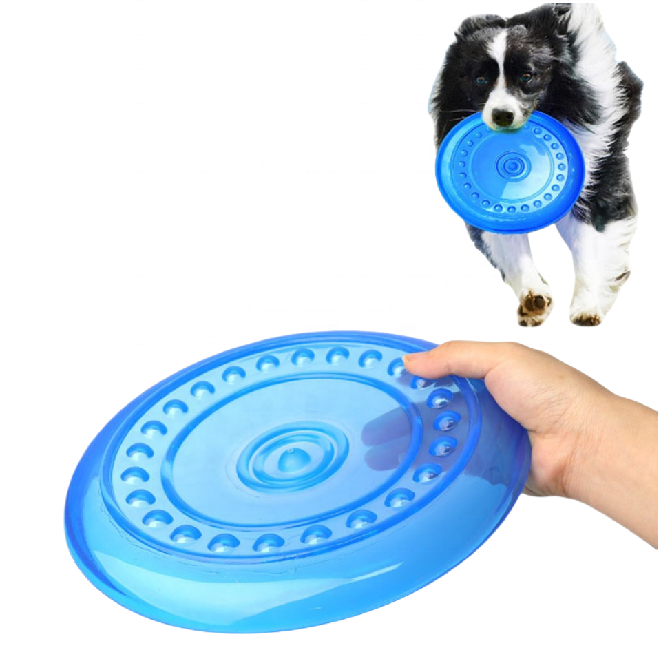 Flyer Rubber Dog Toy Frisbee for Puppy/Medium/Large Breed