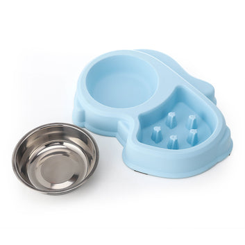 Plastic Slow Feeder Dog Bowl