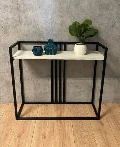 Modern Iron Console Table – Minimalist Entryway or Living Room Accent Stand
