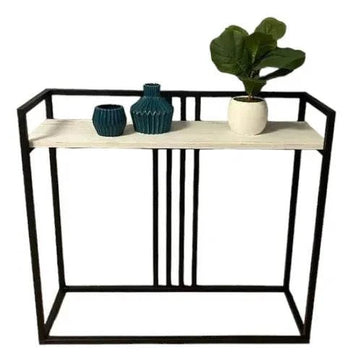 Modern Iron Console Table – Minimalist Entryway or Living Room Accent Stand