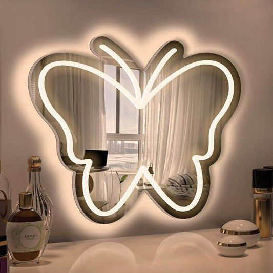 Butterfly Mirror with Lights With Custom LED