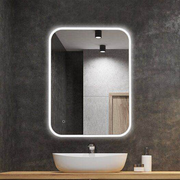Modern Bathroom Mirror with Lights – LED Backlit