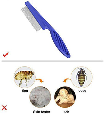 Stainless Steel Teeth Cat & Dog Grooming Comb