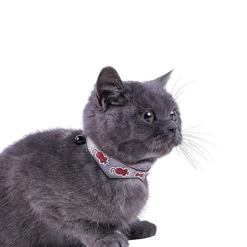 Glowing Cat Collar with Bells Glow (Red Mouse)