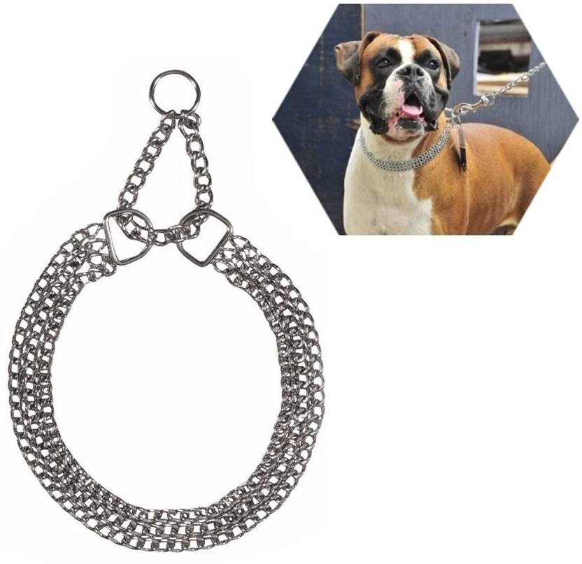 Chrome Stainless Steel Choker Chain For Dogs - furely