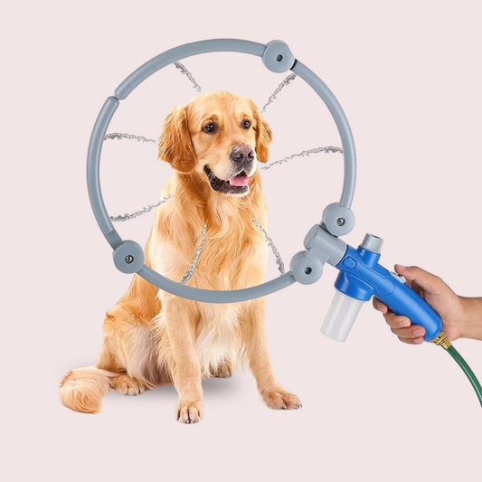 Ring-Shaped 360 Dog Shower Tool