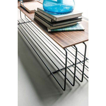 Modern Industrial Reception Bench & Center Table – Custom Metal Frame