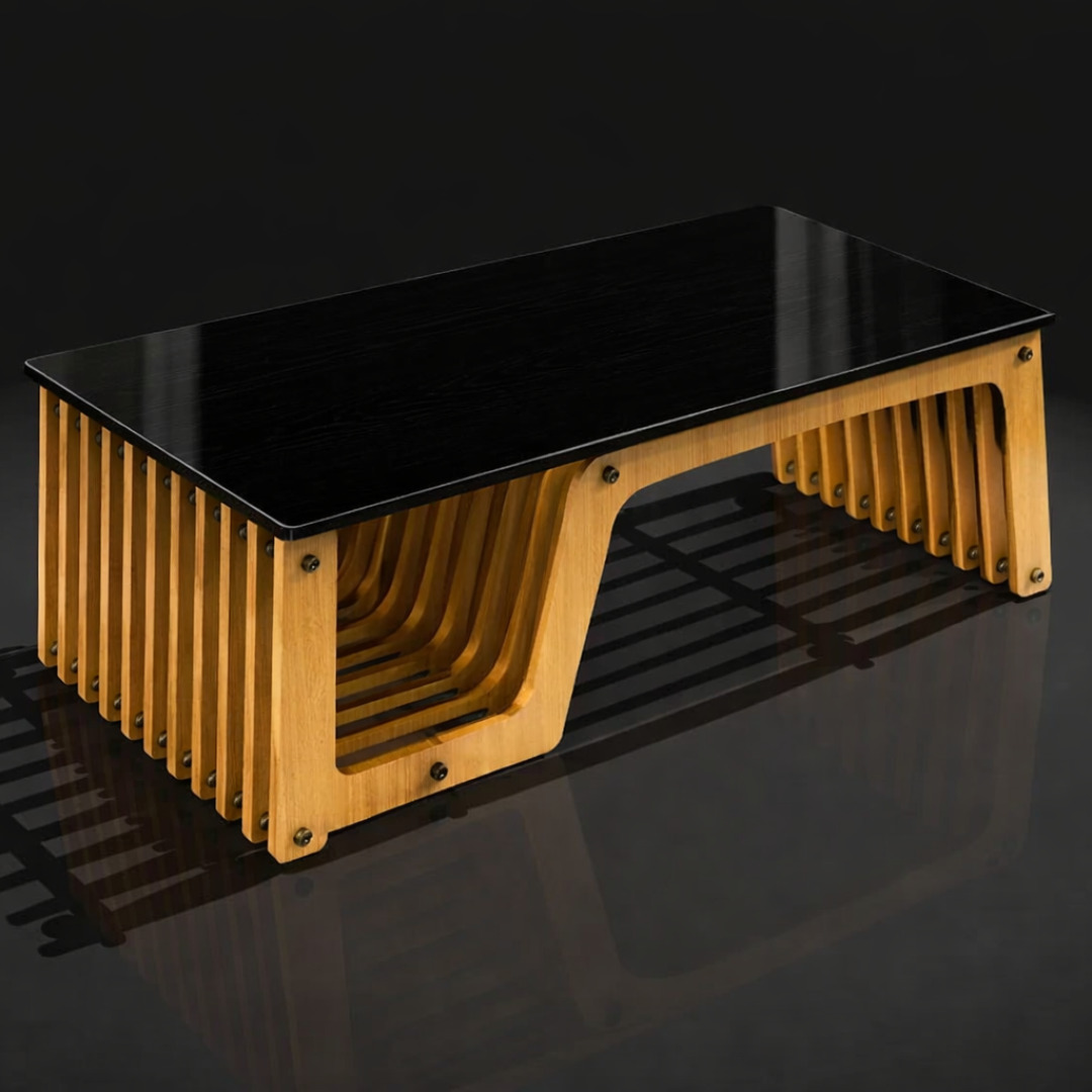 VelvetNest Luxury Solid Wood Center Table – Furely