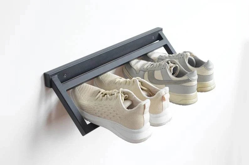 Space Saving Shoe Shelves for Wall - furely