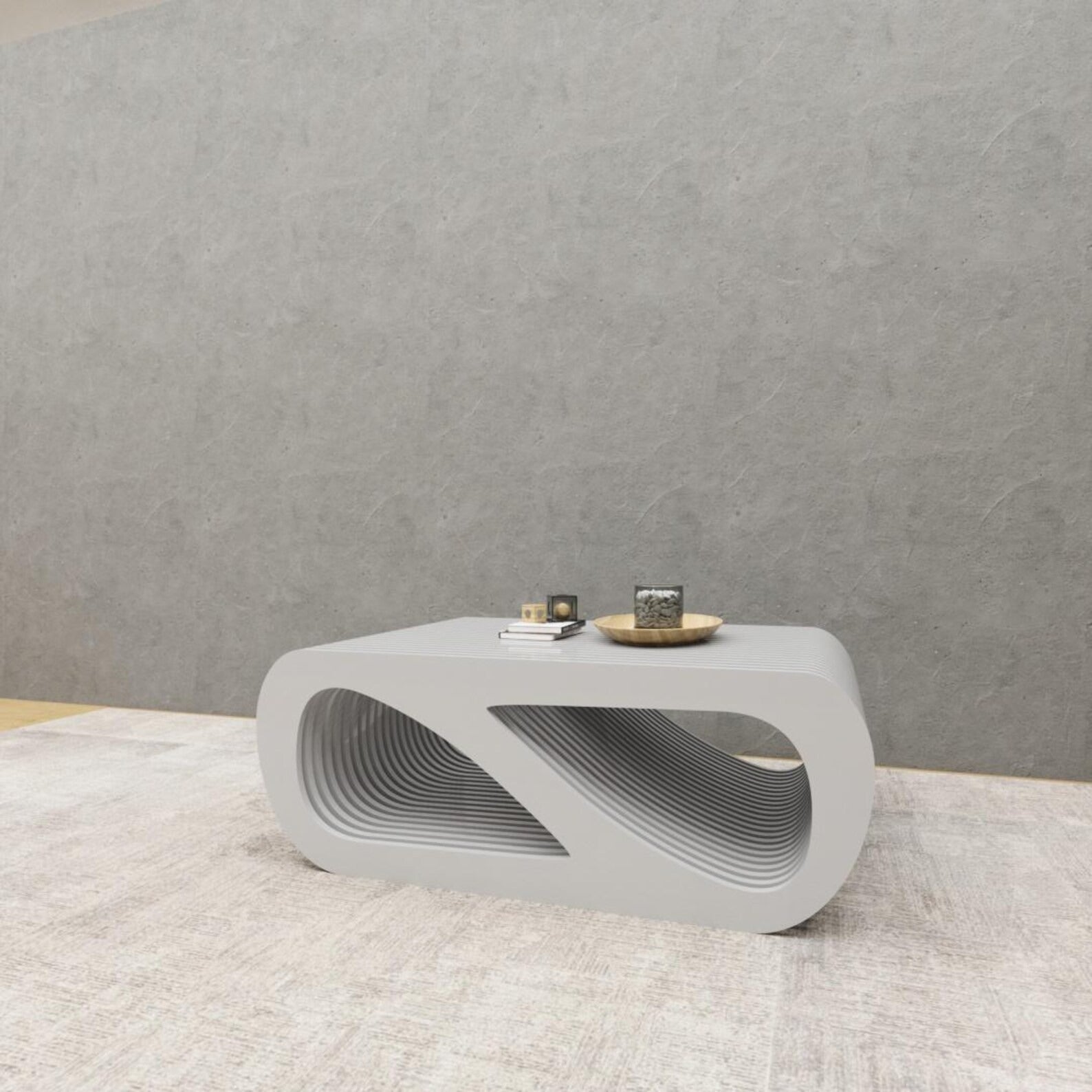 LuxeLayer Modern Solid Wood Coffee Table with Storage – Furely