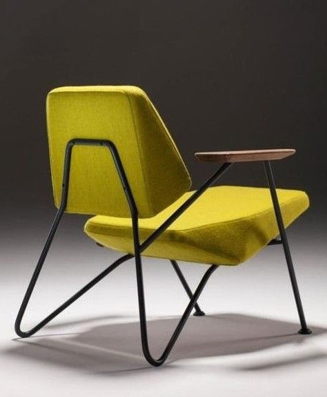 Modern Lounge Accent Chair – Minimalist Metal Frame